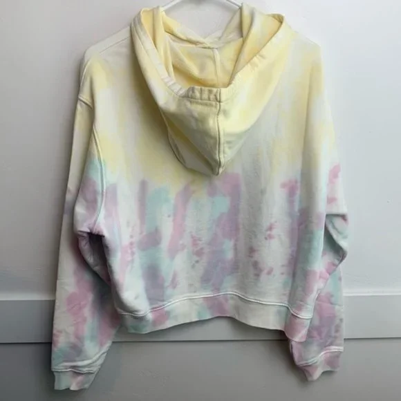 NWT All Saints Pippa Yellow/Lilac Tie Dye Hoody - Picture 4 of 9